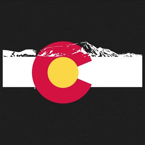 Mens Colorado Flag W Rocky Mountain Silhouette Etsy