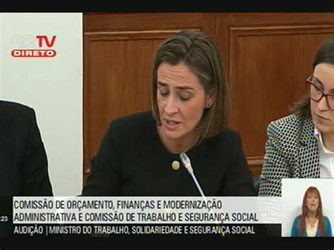 Carla Barros Questiona Ministro Do Trabalho Solidariedade E Segurança Social Sapo Vídeos
