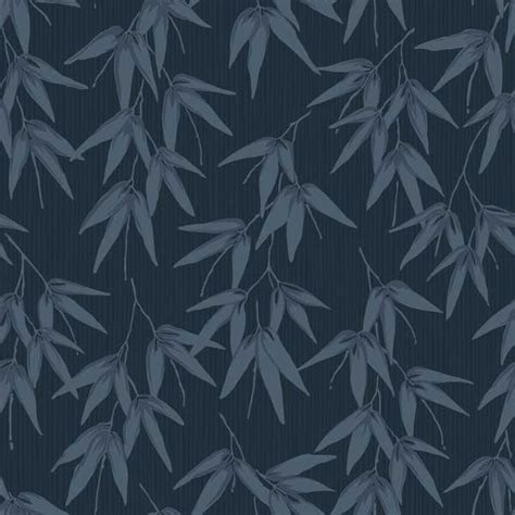 Bamboo Garden By Engblad And Co Blue Wallpaper