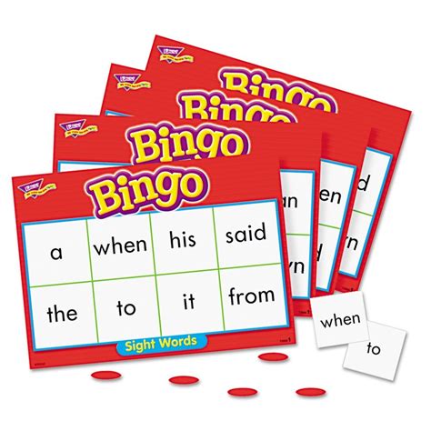 Trend Enterprises Sight Words Bingo Flash Cards