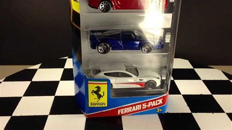 Hot Wheels Ferrari 5 Pack Youtube