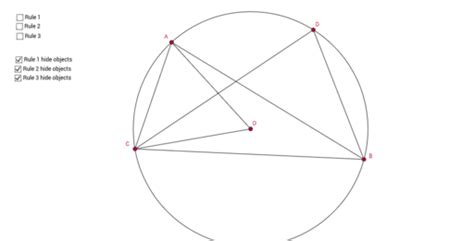 Explore 3 Or 4 Circle Theorems GeoGebra