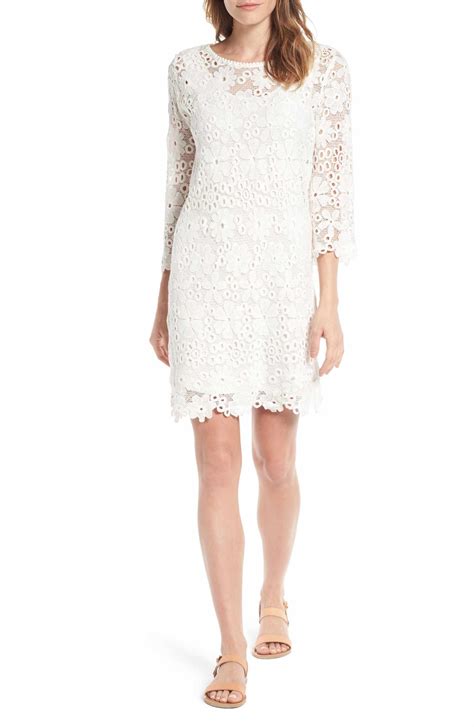 Velvet by Graham & Spencer Lace Sheath Dress | Nordstrom | Lace sheath dress, White lace ...