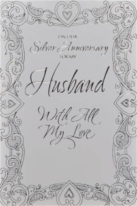 25th Wedding Anniversary Message For Husband