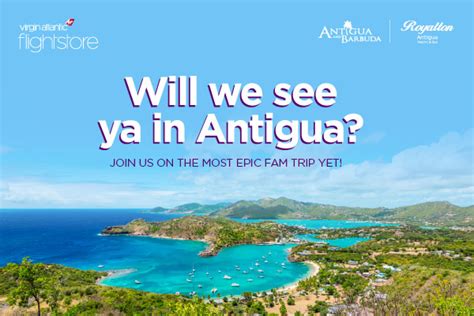 Win A Place To Antigua With Virgin Atlantic Flightstores Next Fam Trip