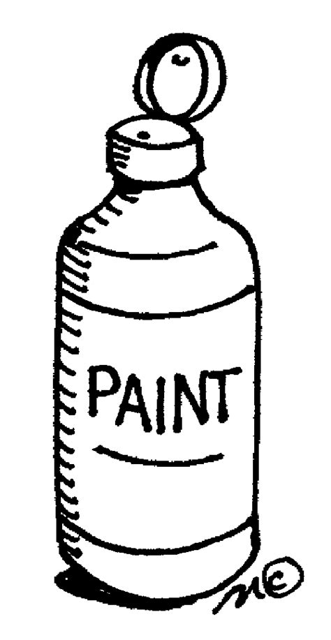 Paint Bottle Clipart Black And White Clip Art Library