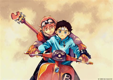 Haruhara Haruko And Nandaba Naota Flcl Danbooru