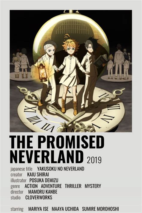 The Promised Neverland Carteles De Cine Minimalistas Poster Anime Peliculas Anime Romanticas
