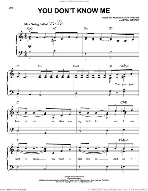Charles You Dont Know Me Sheet Music For Piano Solo Pdf