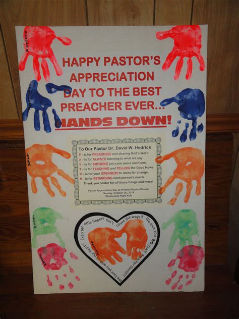 Pastor Appreciation Ideas From Kids Sixteenth Streets
