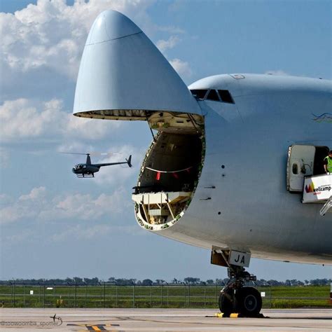 Psbattle Cargo Plane With Its Front Cargo Door Opened Military