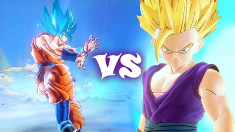 Dragon ball xenoverse 2 boasts a huge 117 parallel quests. Super Saiyan Blue SSGSS Goku vs Gohan Teen - DRAGON BALL ...