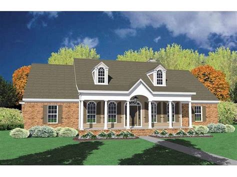 New Top One Story House Plans Brick