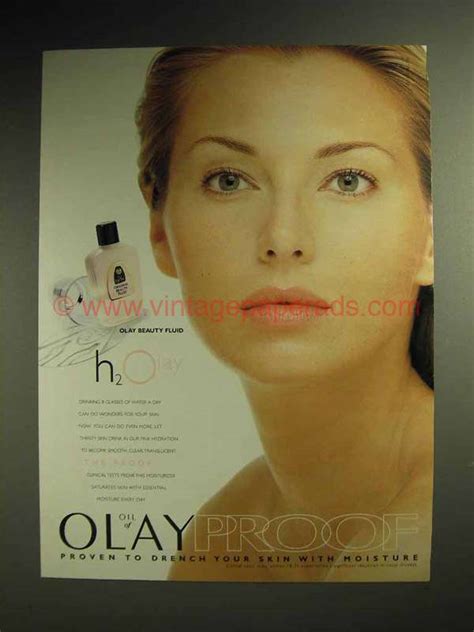 1998 Oil Of Olay Beauty Fluid Ad H20lay