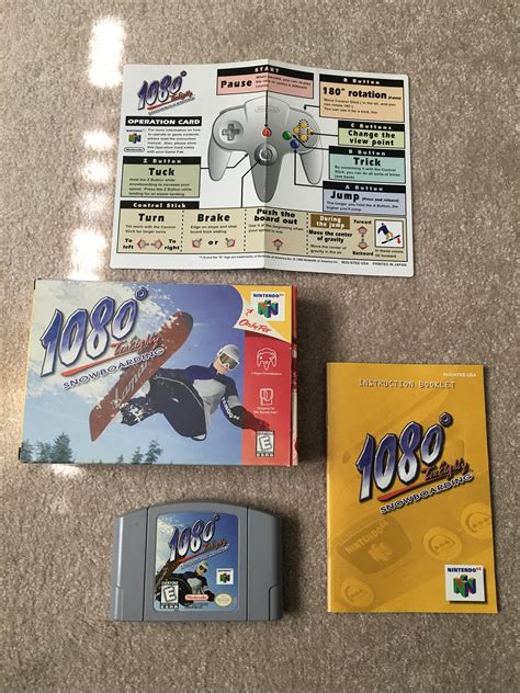 1080 Snowboarding Complete Box Manual Game Nintendo 64 Etsy