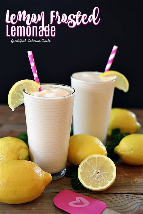 Lemon Frosted Lemonade Frosted Lemonade Recipe Easy Lemonade Recipe