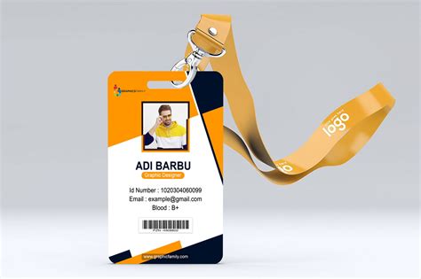 Horizontal Employee Id Card Template Download In Word Vrogue Co