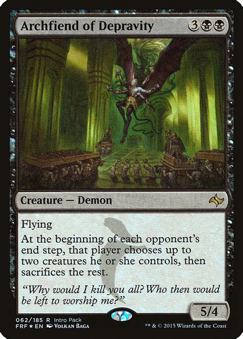 Archfiend Of Depravity · Fate Reforged Promos Pfrf 62 · Scryfall