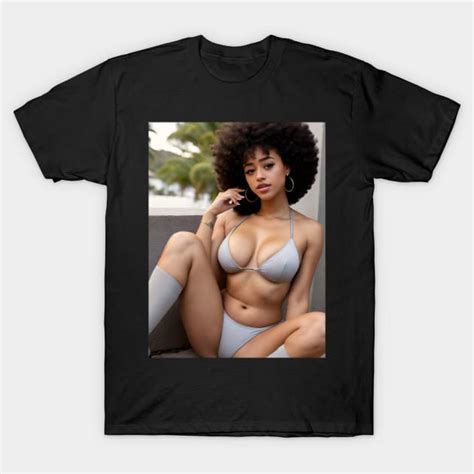 Aaliyah Thompson In Bikini Ebony Girl T Shirt Teepublic
