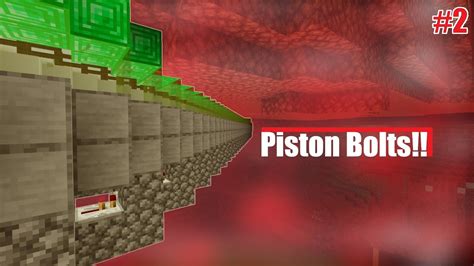 Minecraft Block Logic 2 Piston Bolts And Rule Setting Youtube