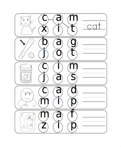 Free Preschool Kindergarten Phonics Worksheets Printable K5 Learning