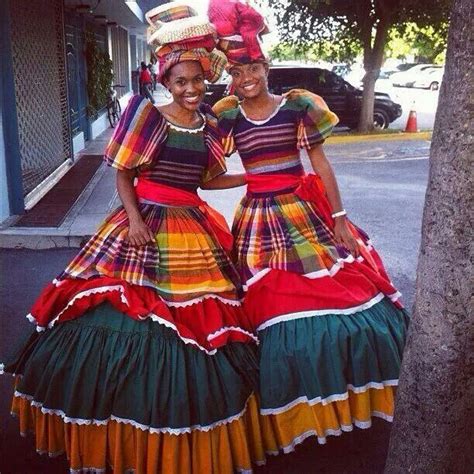 Traditional Jamaican Clothing Style Colors Influences A Jamaica