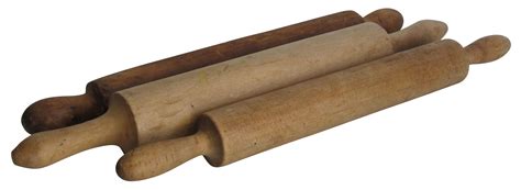 French Hand Turned Rolling Pins Set Of 3 Chairish