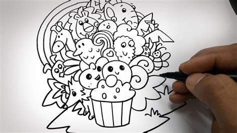 Easy Doodle Art For Kids Step By Step For Beginners Youtube