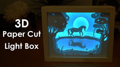 How To Create A 3D Paper Cut Light Box | DIY Project - YouTube