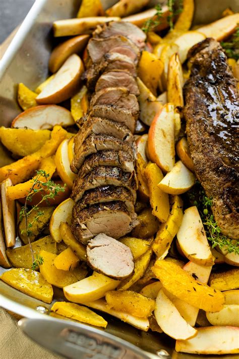 View top rated side dishes for pork tenderloin recipes with ratings and reviews. Roasted Pork Tenderloin with Apples and Squash | Recipe | Pork roast, Roasted pork tenderloins ...