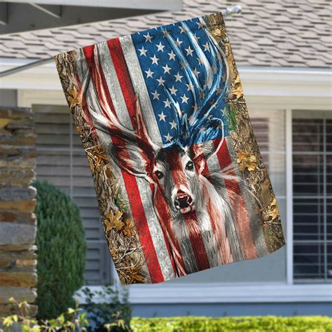 Deer Hunting American Flag Mln92f Flagwix
