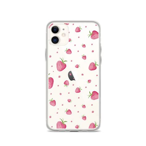 Iphone Case Summer Series Cute Strawberry Phone Cover Fruit Etsy