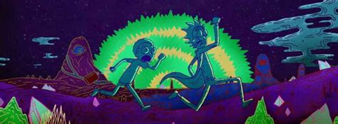Rick And Morty Running Away Facebook Cover