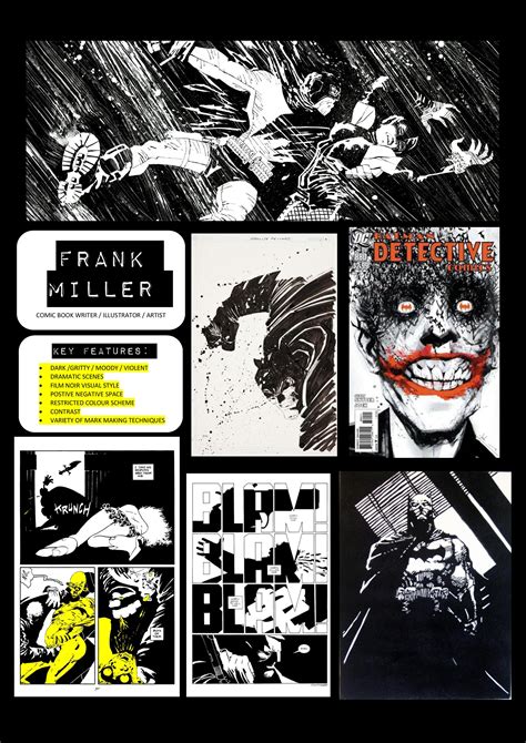 Frank Miller Comic Book Writer Artist Graphic Novel Art Frank