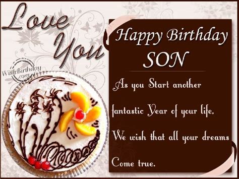 Birthday Wishes For A Son Birthday Wishes To Son From Parents