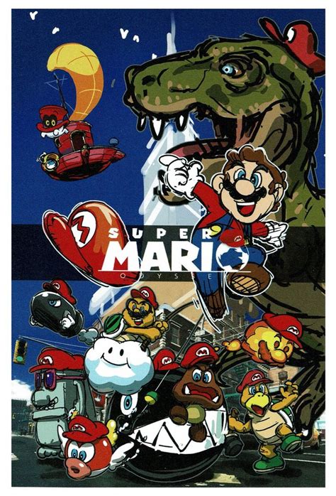 Videogameartandtidbits On Twitter Super Mario Odyssey Cover Art