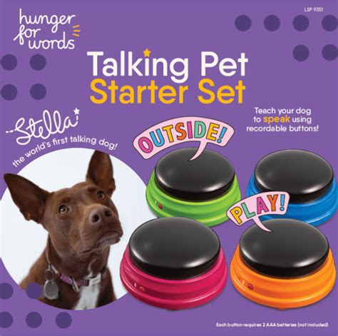 Dog Talking Buttons Talking Pet Starter Set