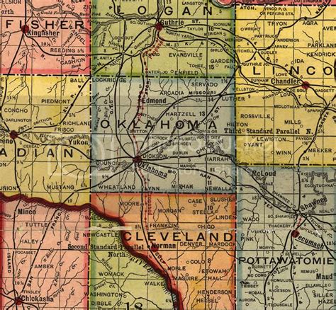 Doug Dawgz Blog 1905 Oklahoma Map And Gazetter