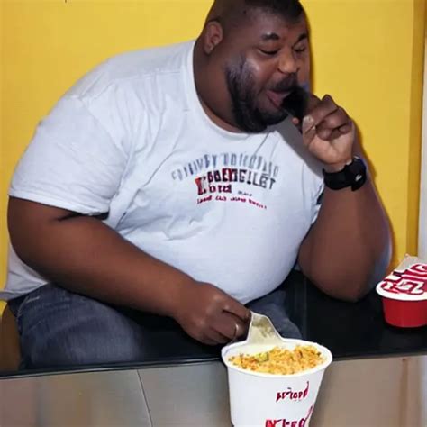 Platterrules1234 Fat Black Man At Kfc Eating A Bucke