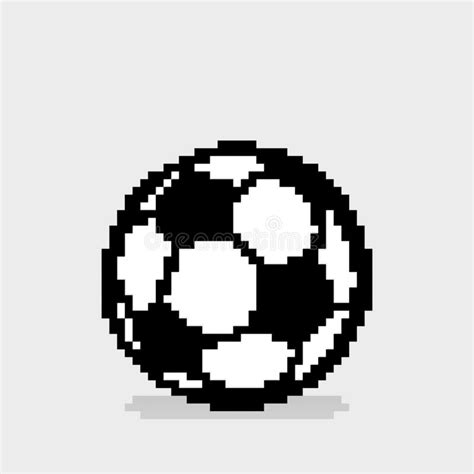 Set Of Pixel Soccer Balls Stock Vector Illustration Of Grid 76449403