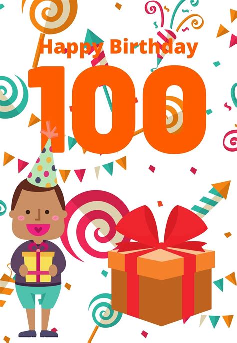 Stunning Printable Birthday Cards For 100 Years Olds Free