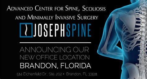 Joseph Spine Advanced Center For Spine Care Scoliosis And Minimally Invasive Spine Surgery Now