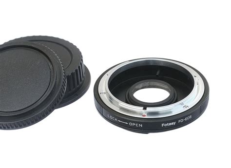fotasy effd canon fd fl mount lens to canon eos ef mount camera adapter with glass element