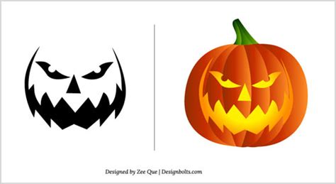 Free Halloween Pumpkin Carving Patterns 2012 15 Scary