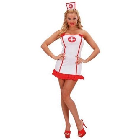 Small White Ladies Sexy Nurse Costume Fancy Dress Lucy New Carnival