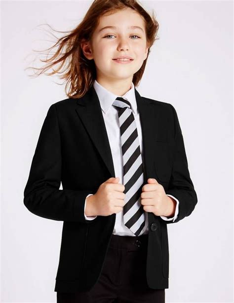 Pin By Inezhynes On Girls Uniform Blouse And Tie School Blazer