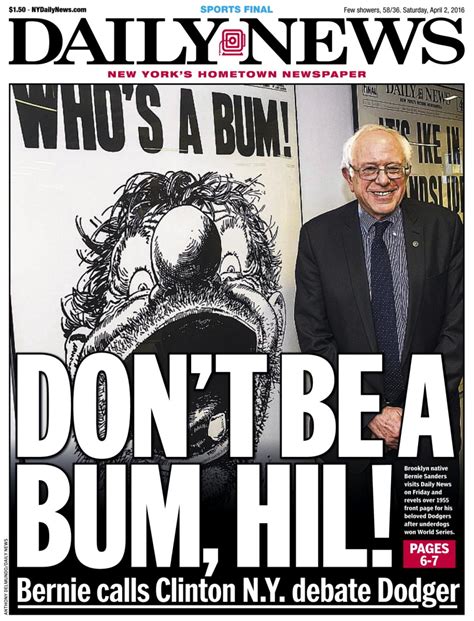 New York Daily News Front Pages Of 2016
