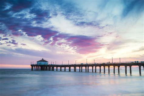 Manhattan Beach Pier Monsoonal Sunset By Thomas Sebourn On 500px
