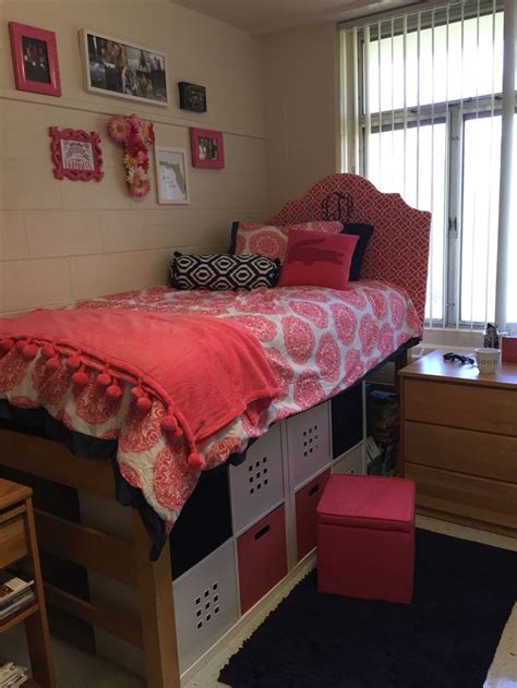 Navy And Pink Uf Dorm Dorm Inspiration College Storage Dorm Decorations