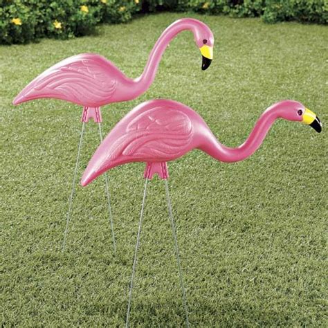 Pink Lawn Flamingos Set Of 2 Zoom Pink Lawn Lawn Flamingos Pink